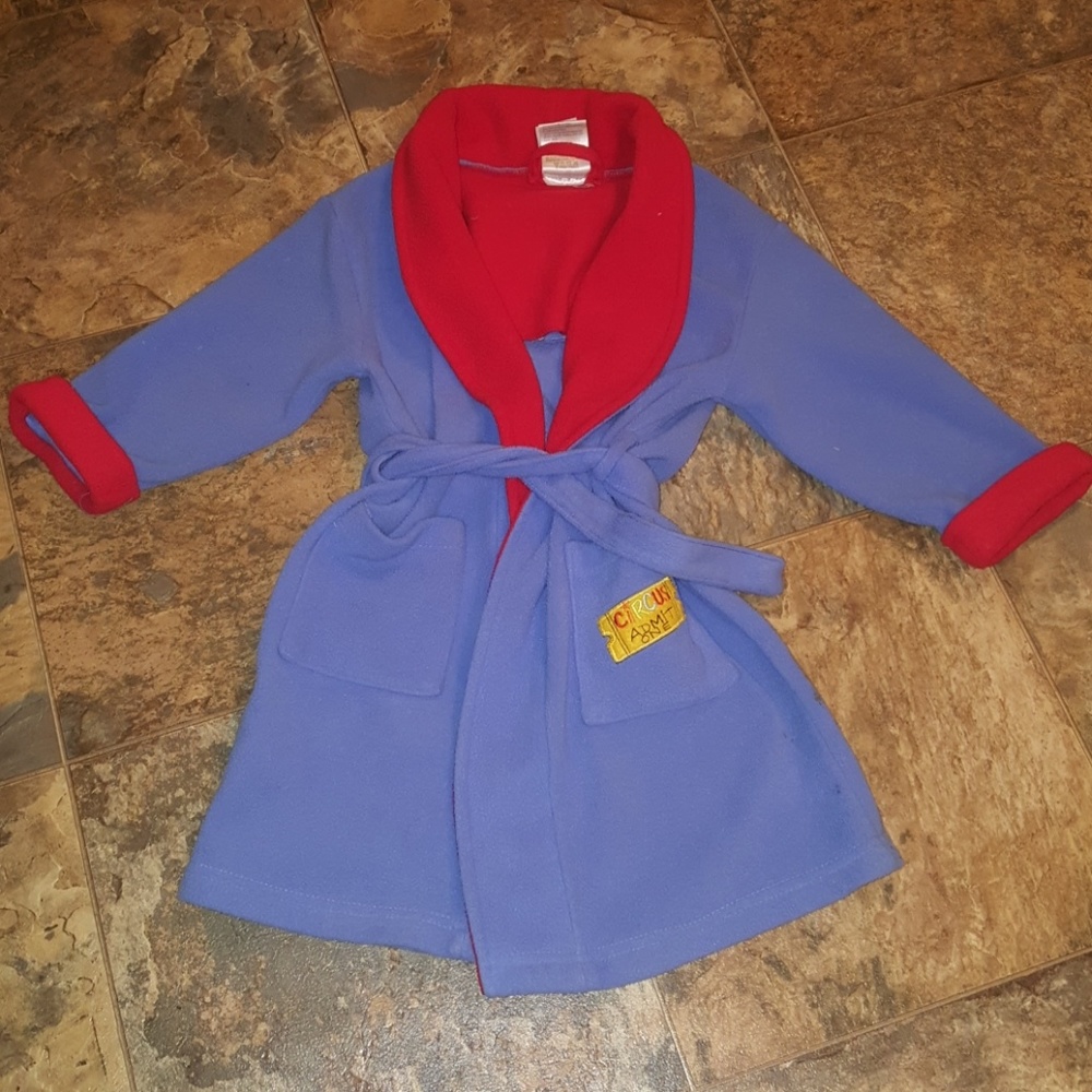 KIDS UNISEX CIRCUS BLUE BATHROBE